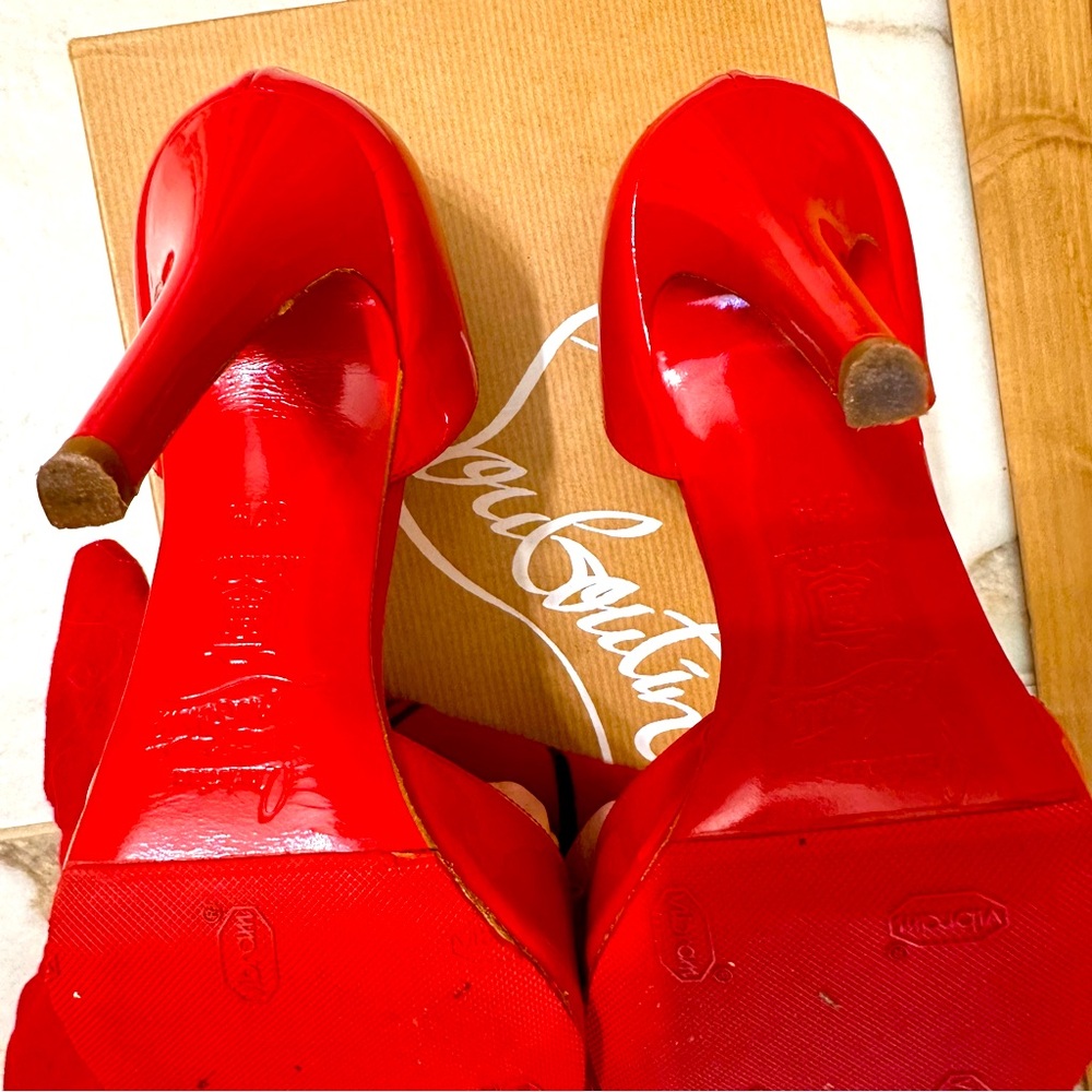 Christian Louboutin Joli-Noeud Dorcet- Red Patent - Picture 2 of 5